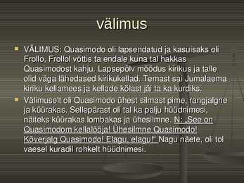 Jumalaema kirik pariisis- Quasimodo tutvustus #15