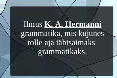 Eesti kirjakeele areng #13