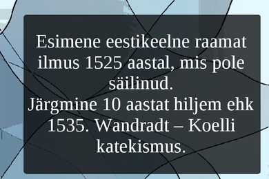 Eesti kirjakeele areng #4