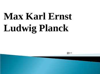 Max Planck ppt esitlus