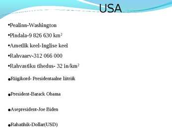 Usa majandus ppt esitlus #2
