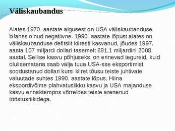Usa majandus ppt esitlus #5