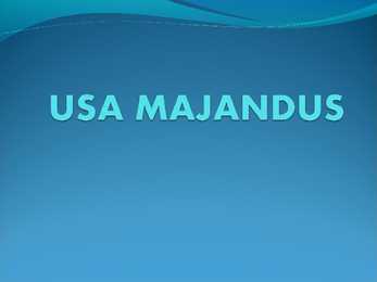 Usa majandus ppt esitlus