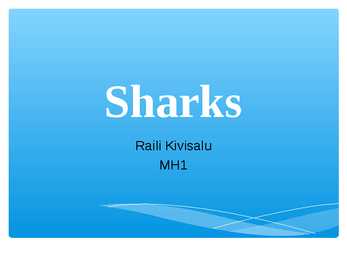 Presentation Sharks