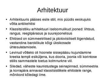 Klassitsism kunstis #4