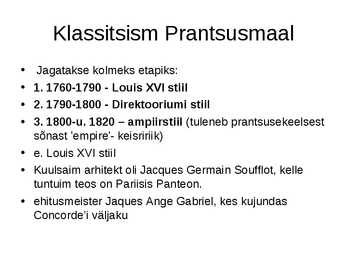 Klassitsism kunstis #8