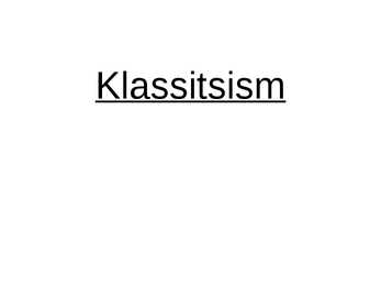 Klassitsism kunstis