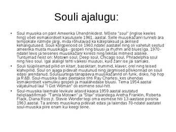 Soul muusika žanr