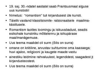 Romantism kunstis- slaidid- #2