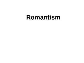 Romantism kunstis- slaidid-