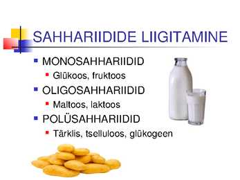 SÜSIVESIKUD EHK SAHHARIIDID #4