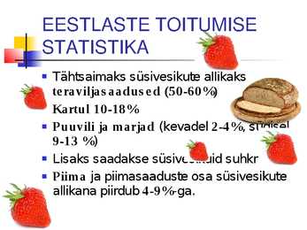 SÜSIVESIKUD EHK SAHHARIIDID #6