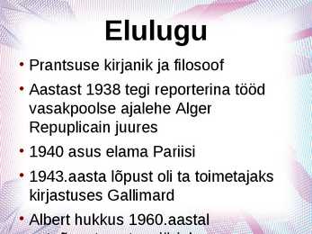 Albert Camus- slaidid- #2