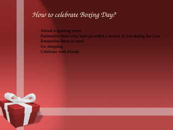 Boxing day in great britain #7