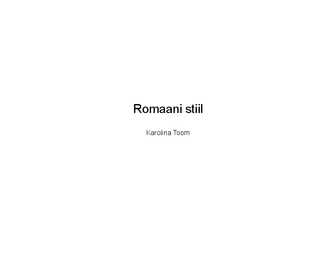 Romaanika