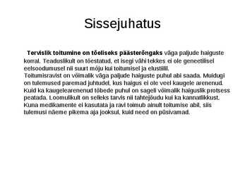 Tervislik toitumine #2