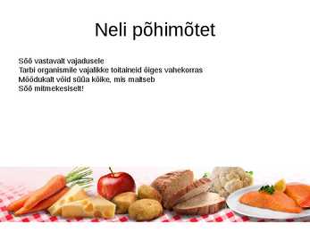 Tervislik toitumine ja toitumishäired #3