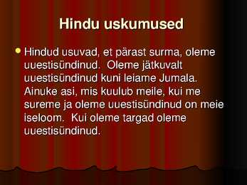 Hinduism - powerpoint #6