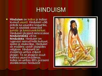 Hinduism - powerpoint