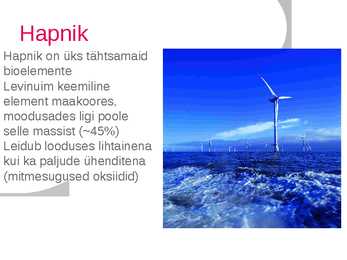 Hapnik- slaidid- #3