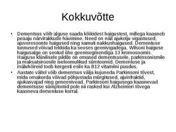 DEMENTSUS #18