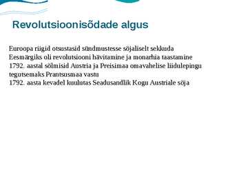 Prantsuse revolutsioon ja Euroopa #5
