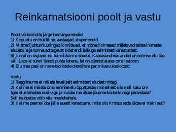 Elu Pärast Surma - Esitlus #5