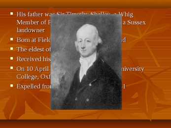 PERCY BYSSHE SHELLEY - powerpoint temast-inglisekeelne #3