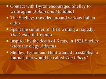 PERCY BYSSHE SHELLEY - powerpoint temast-inglisekeelne #5