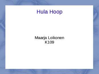 Hula Hoop