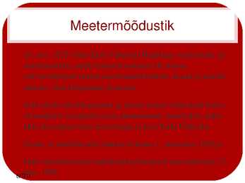 Mehaaniliste kaalude ja kaaluühikute ajalugu #9