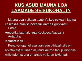 Mauna Loa vulkaan #6