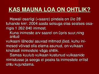 Mauna Loa vulkaan #8