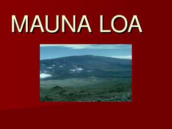 Mauna Loa vulkaan