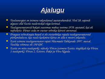 Tuuleenergia PPT #2