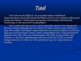 Tuuleenergia PPT #5
