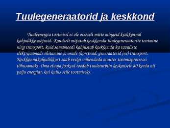Tuuleenergia PPT #6