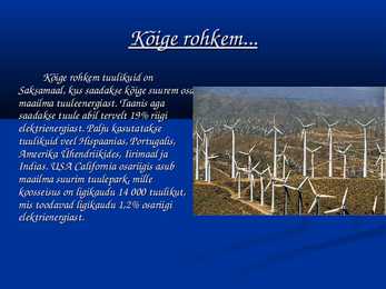 Tuuleenergia PPT #9