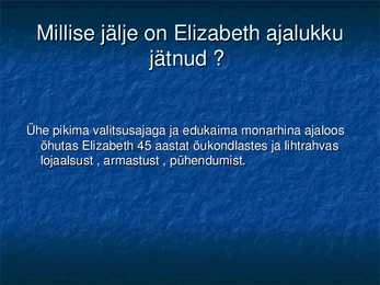 Kuninganna Elizabeth I #3