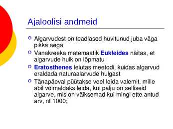 Algarvud ja kordarvud powerpoint i esitlus #12