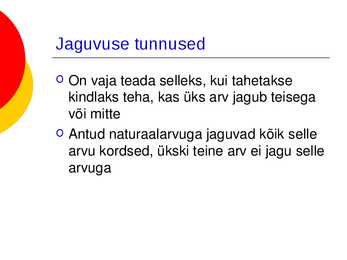 Algarvud ja kordarvud powerpoint i esitlus #7