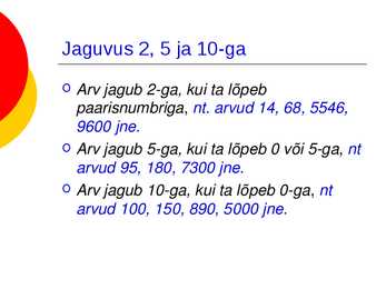 Algarvud ja kordarvud powerpoint i esitlus #8