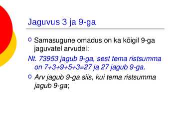 Algarvud ja kordarvud powerpoint i esitlus #10