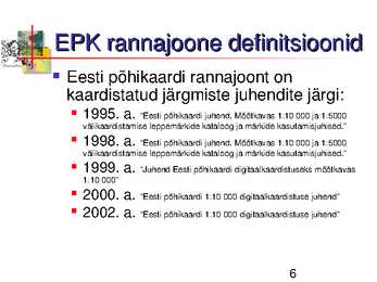 Eesti rannajoon ja selle kaardistamine #6
