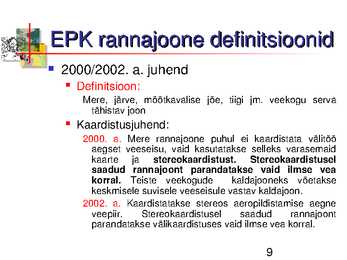 Eesti rannajoon ja selle kaardistamine #9