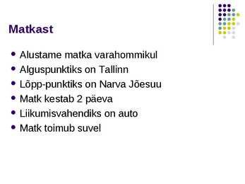 Matk Eestimaal #2