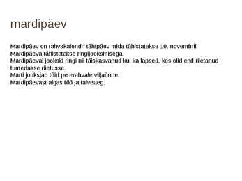 Mardipäev- slaidid- #3