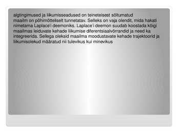 Mehhaanilise maailmapildi tunnusjooni- slaidid- #11
