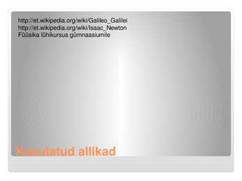 Mehhaanilise maailmapildi tunnusjooni- slaidid- #16