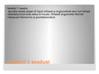 Mehhaanilise maailmapildi tunnusjooni- slaidid- #6